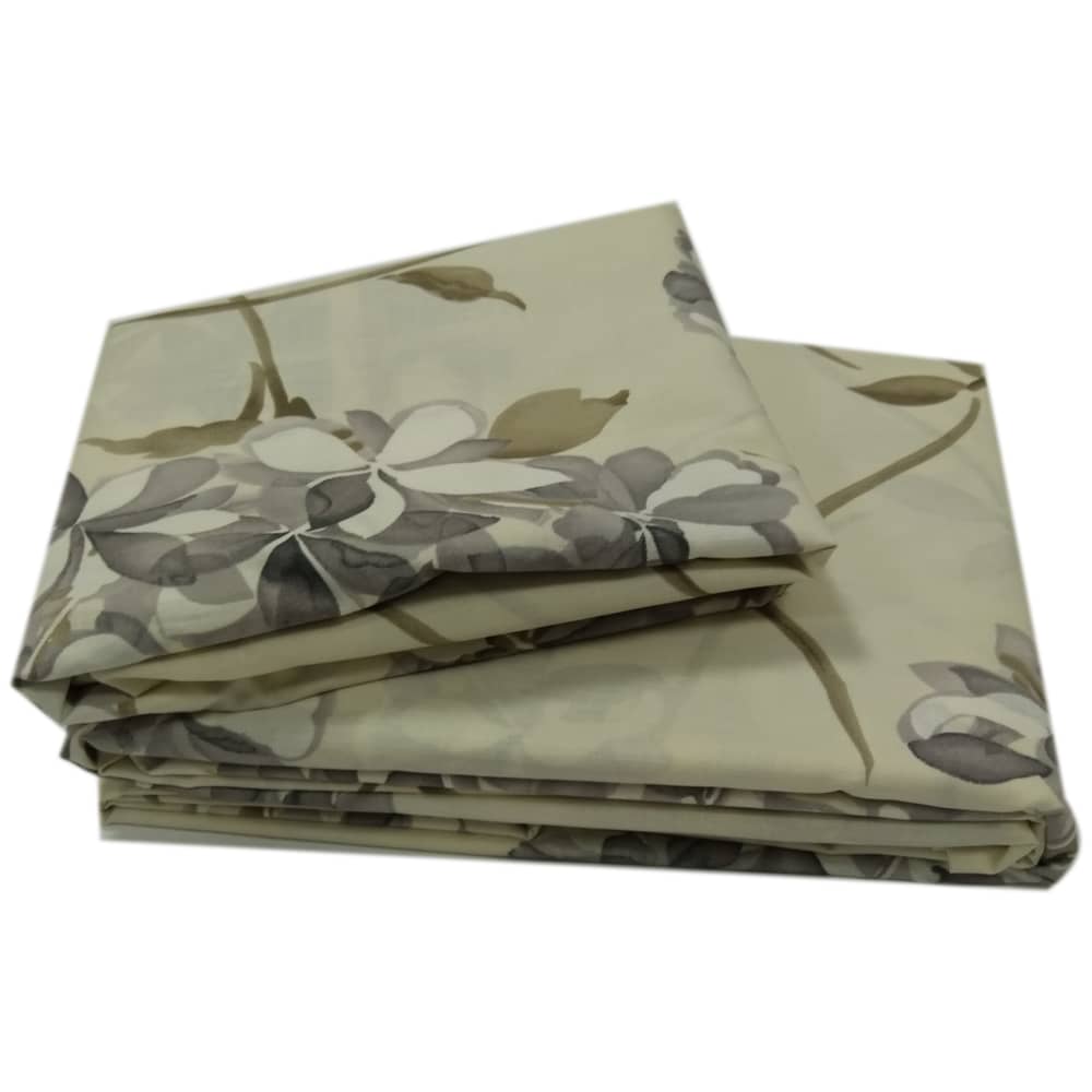 AIWA AI-504-3/144TC King Flat Sheet 240x260cm Polycotton Print Beige AIWA AI-504-3/144TC King Flat Sheet 240x260cm Polycotton Print Beige