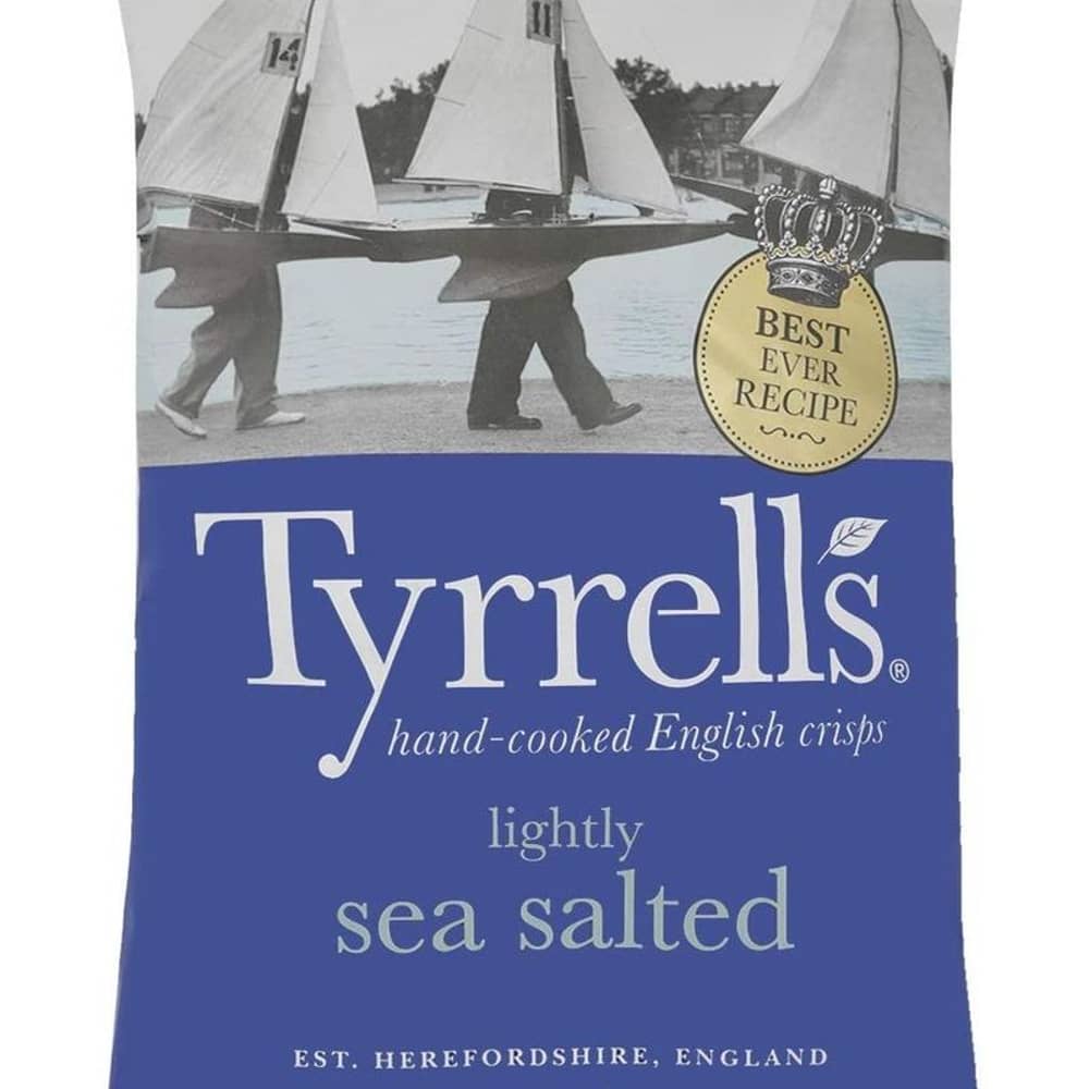 Tyrrells Lightly Sea Salted Crisps 150gm Tyrrells Lightly Sea Salted Crisps 150gm