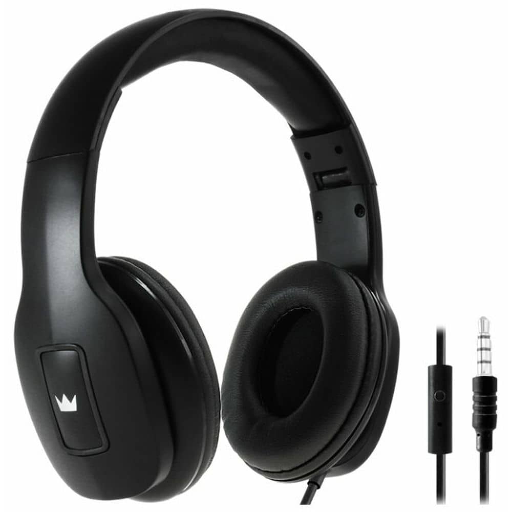 Crown CMH 209T Wired Over Ear Headphone Black