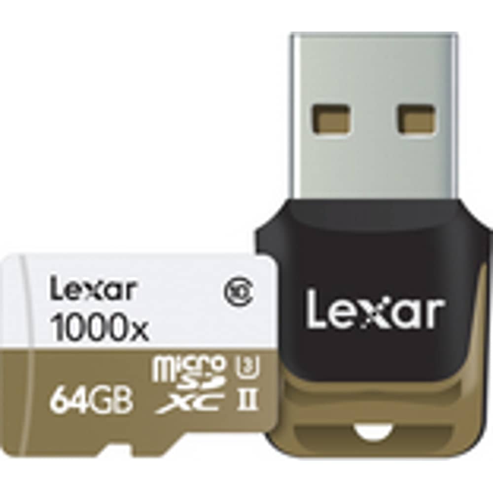 Lexar LSDMI64GCBEU1000R Professional 1000x UHS-II Micro SDHC Card 64GB Lexar LSDMI64GCBEU1000R Professional 1000x UHS-II Micro SDHC Card 64GB