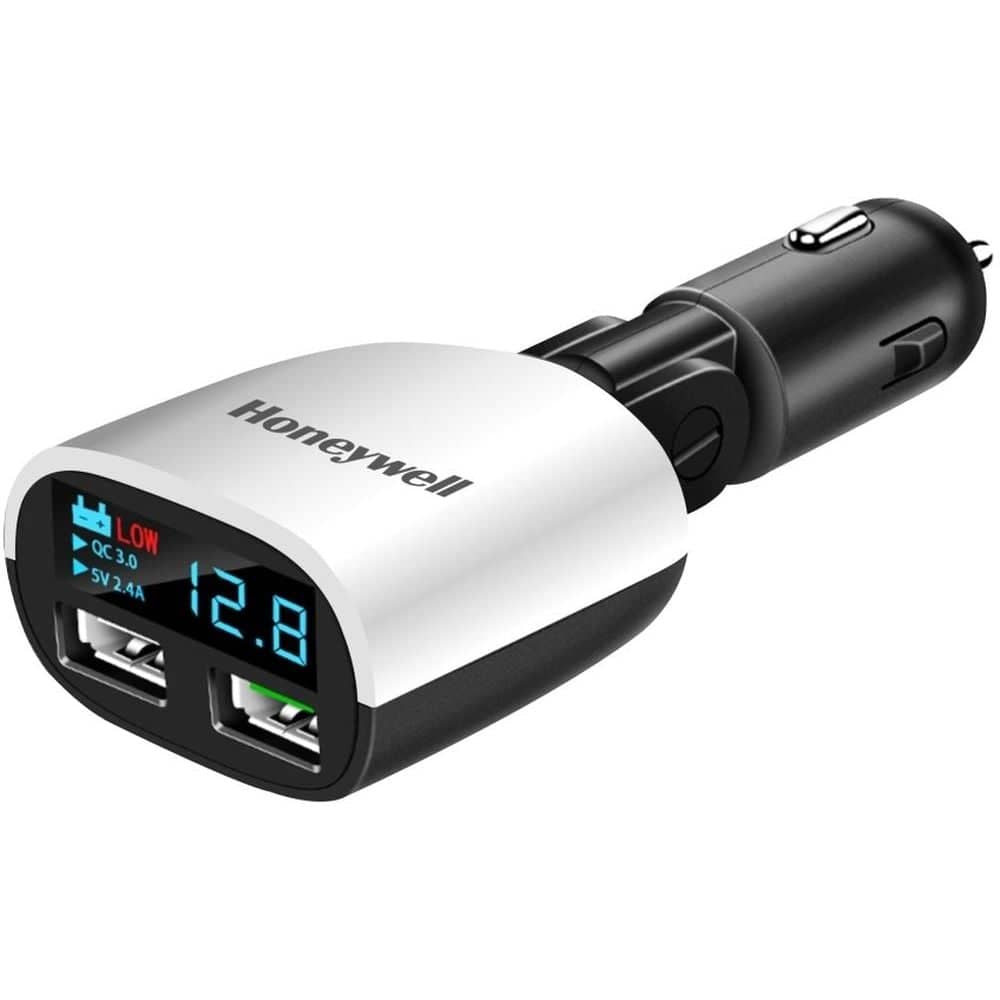 Honeywell Dual Port Car Charger Black/White