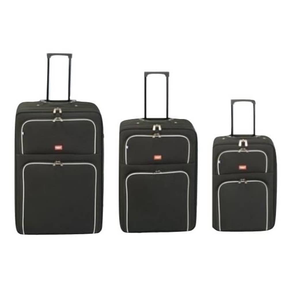 Princess Travellers BARCELONA Luggage Trolley Bag Black Set Of 3
