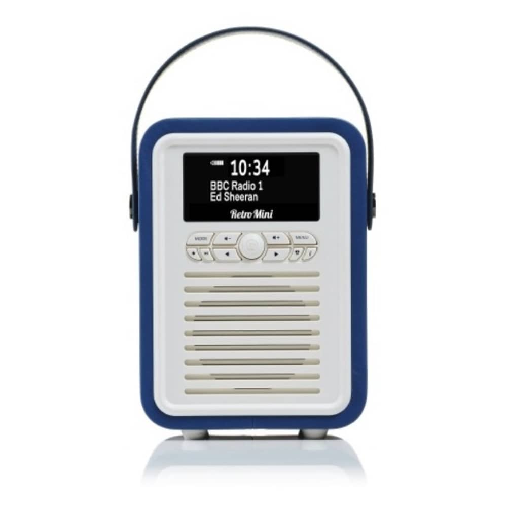Viewquest Retro Mini Radio Navy Blue