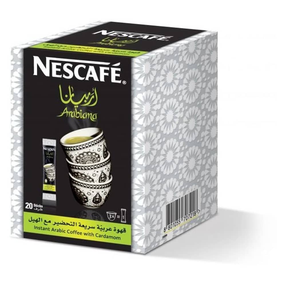 Nescafe 12226076 Instant Arabic Coffee with Cardamom 3g (20 Sticks)