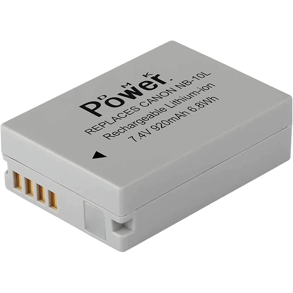 DMK Power NB-10L Battery Compatible with Canon PowerShot G1 X, G3-X, G15, G16, SX40 HS, SX50 HS, SX60 HS Digital Camera