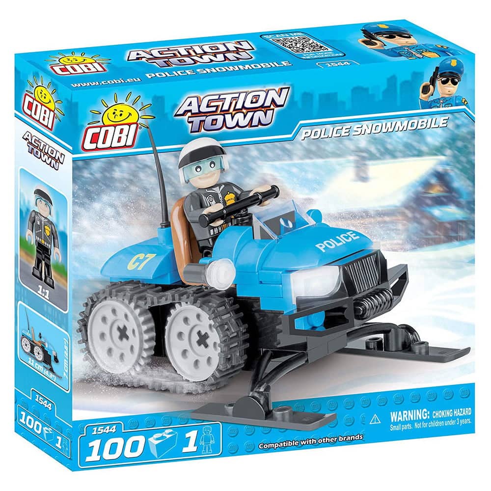 Cobi 100pcs Action Town Police Snowmobile