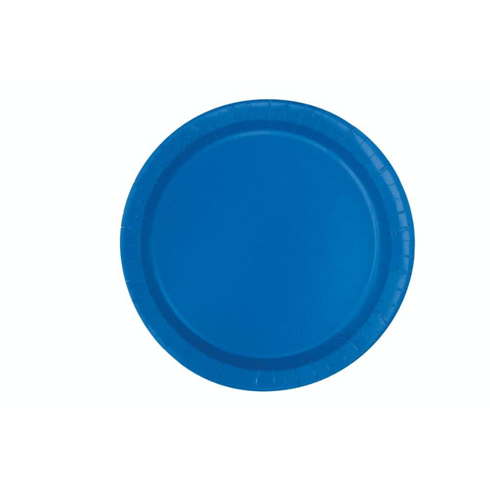 Unique- Royal Blue 16 Round Plates 9in Unique- Royal Blue 16 Round Plates 9in