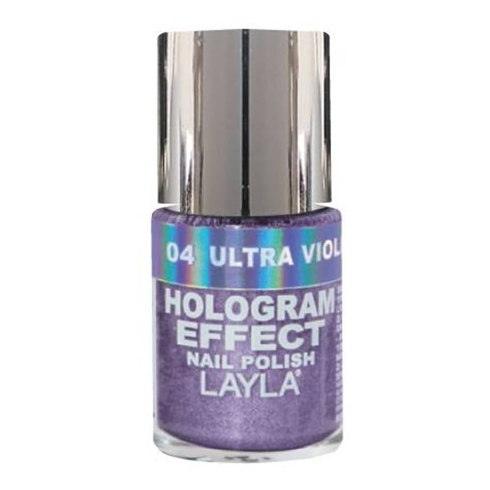 Layla Hologram effect Nail Polish Ultra Violet 004