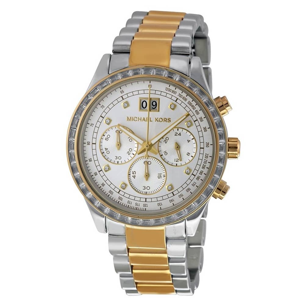 Michael Kors Brinkley Chronograpgh Silver Dial Ladies Watch Michael Kors Brinkley Chronograpgh Silver Dial Ladies Watch