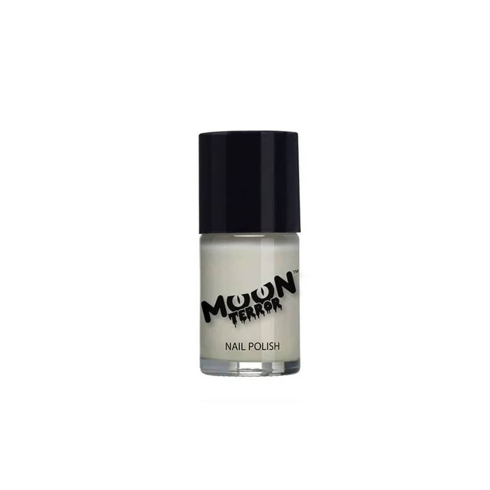 Smiffys Moon Terror Nail Polish 14ml - Wicked White, To8043