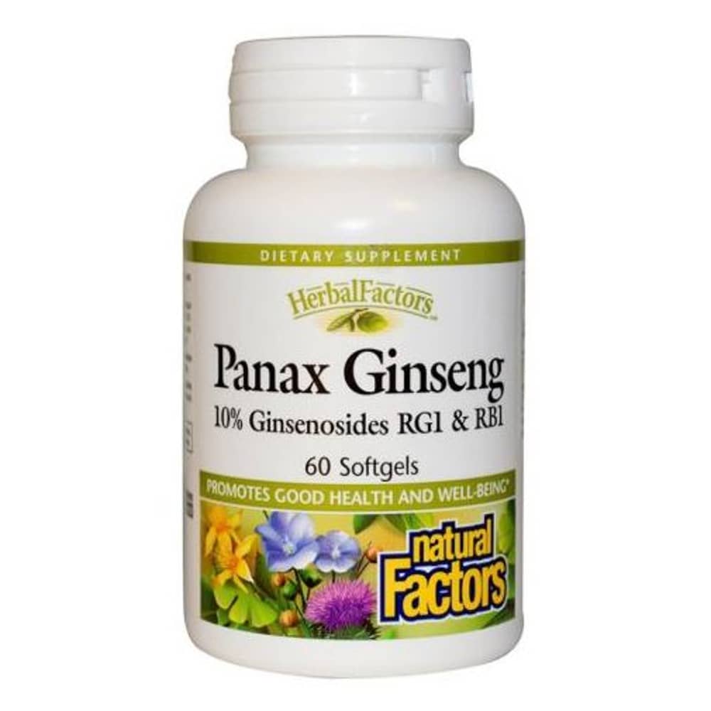 Natural Factors Panax Ginseng 100mg 60 Softgels