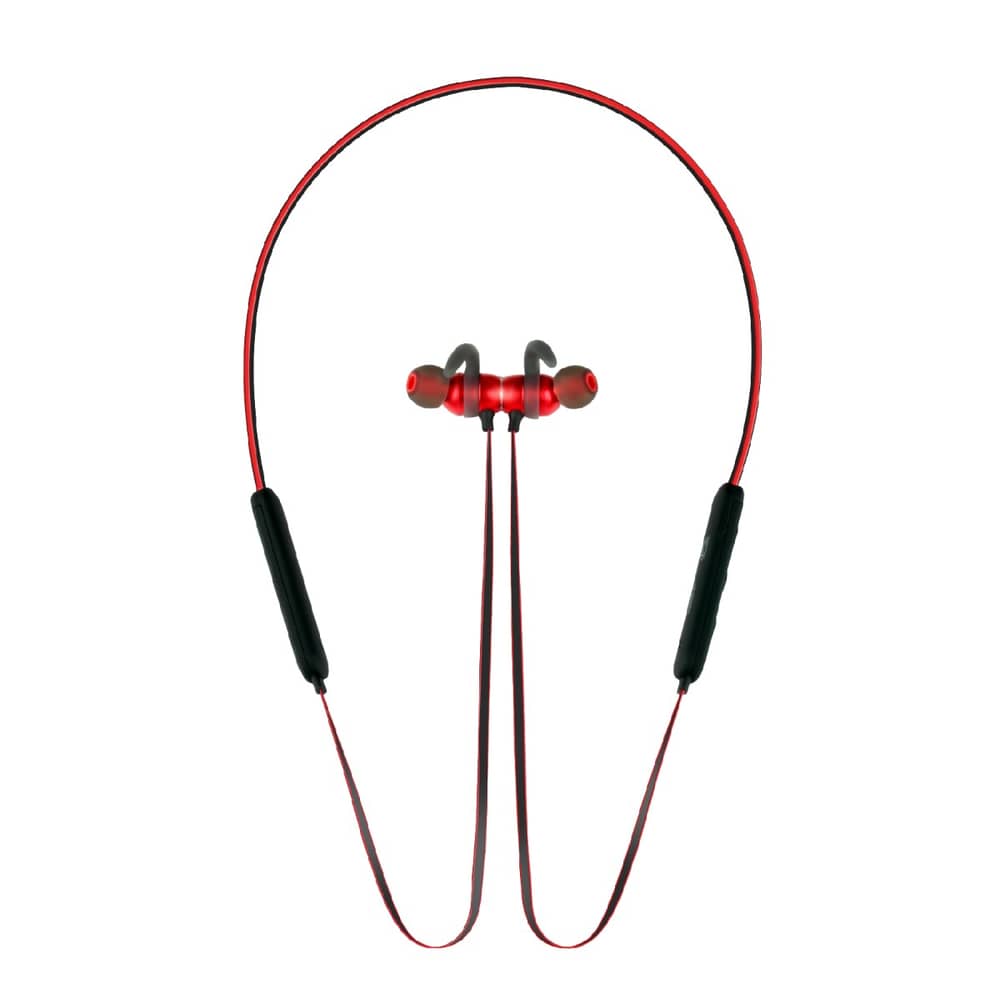 Promate Bluetooth Headset With Mic, HD Sound and Magnetic Neckband Earphones, Spicy-1 Red
