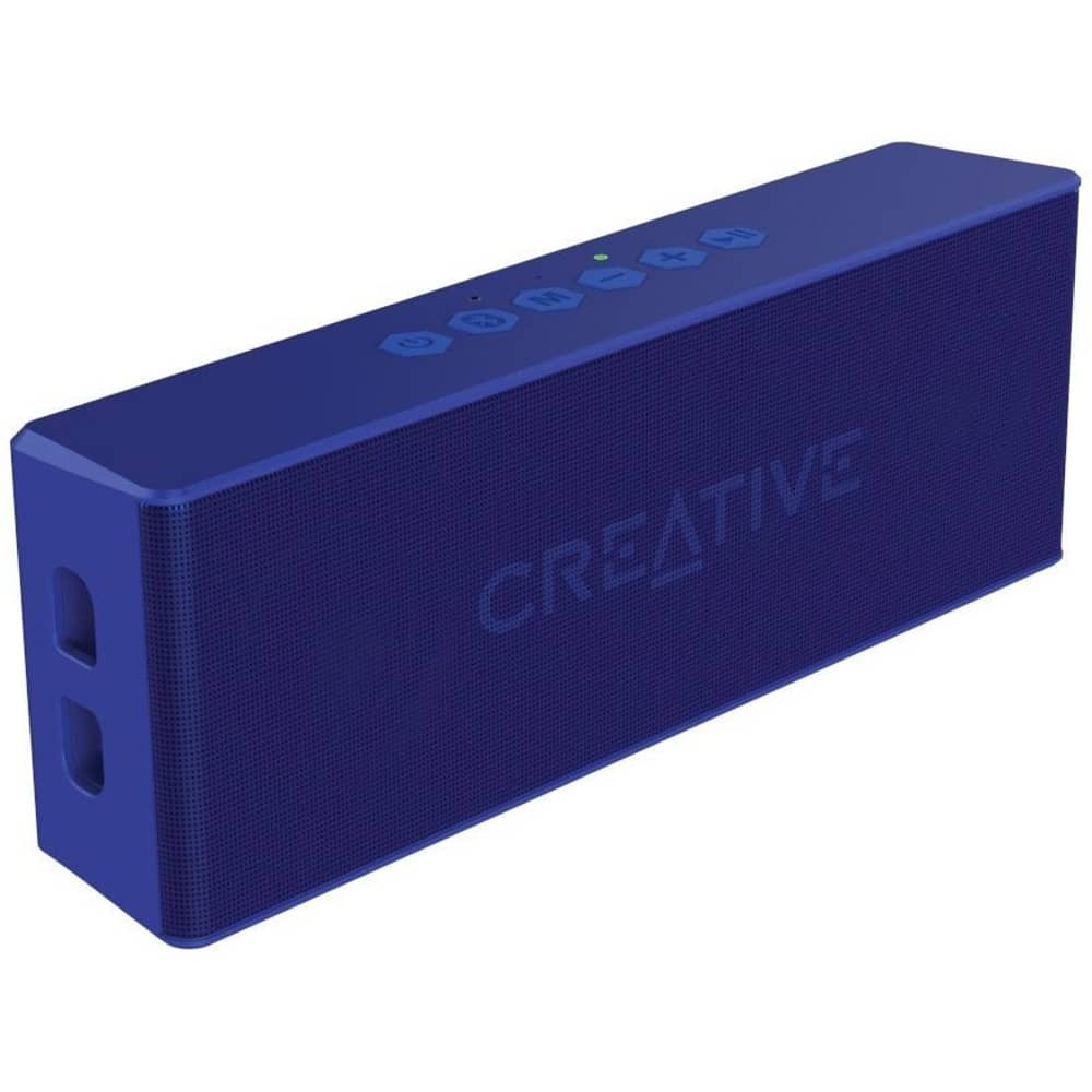 Creative MUVO 2 Portable Water Resistant Bluetooth Speaker With Built In MP3 Player Metallic Blue MF8255