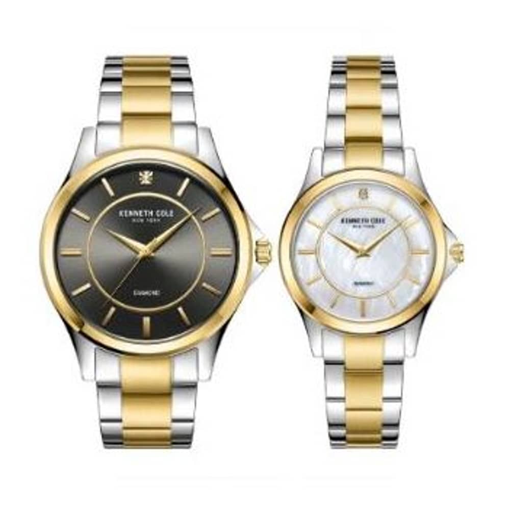 Kenneth Cole Silver/Gold Stainless Steel Unisex KC50994002