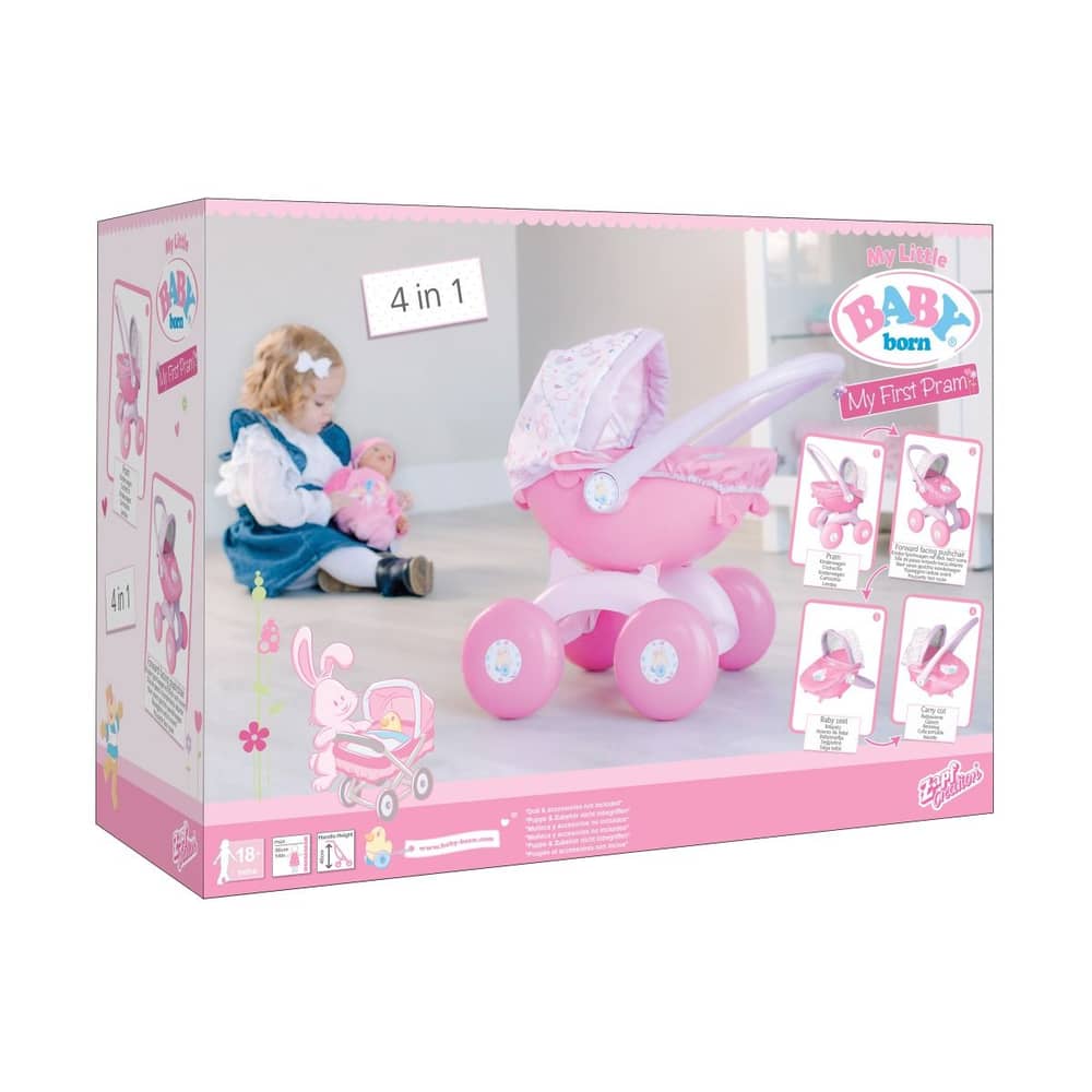 Baby Born My First Doll 4-in-1 Pram 1423576 Baby Born My First Doll 4-in-1 Pram 1423576