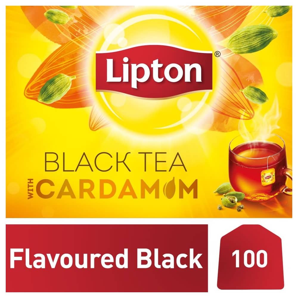 Lipton Flavoured black tea bags - cardamom 2g 100 Bags