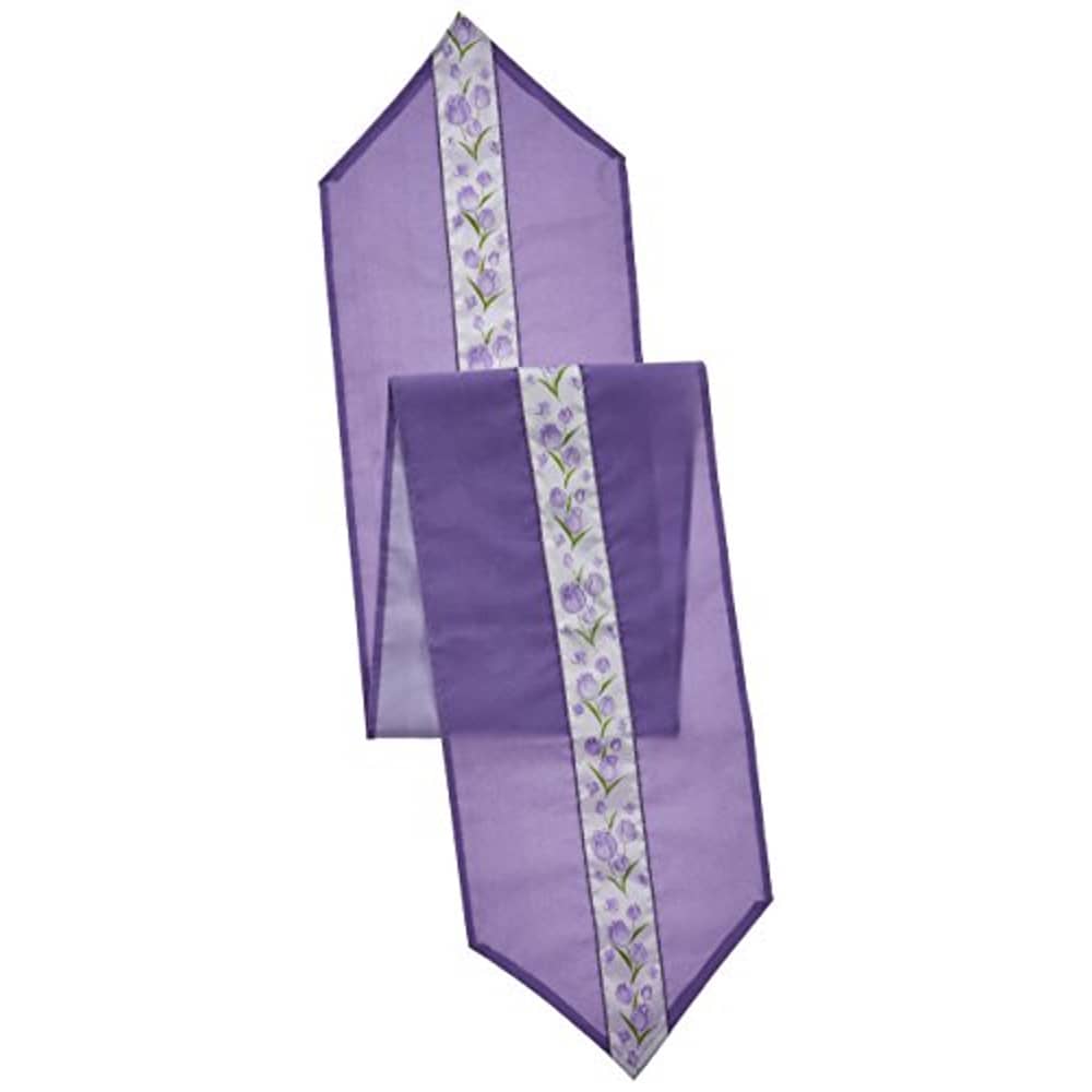 Beistle Spring Tulips Fabric Table Runner Party Accessory (1 Count) (1/Pkg)