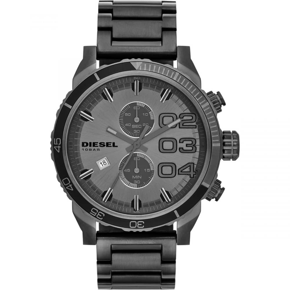 Diesel DZ4314 Double Down Chronograph Grey Dial Mens Watch