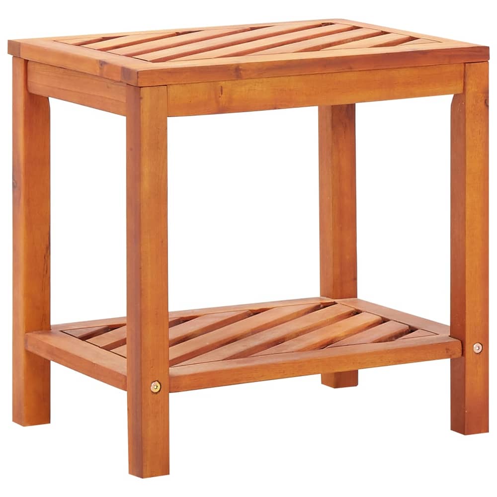 vidaXL Side Table Solid Acacia Wood 45x33x45 cm vidaXL Side Table Solid Acacia Wood 45x33x45 cm