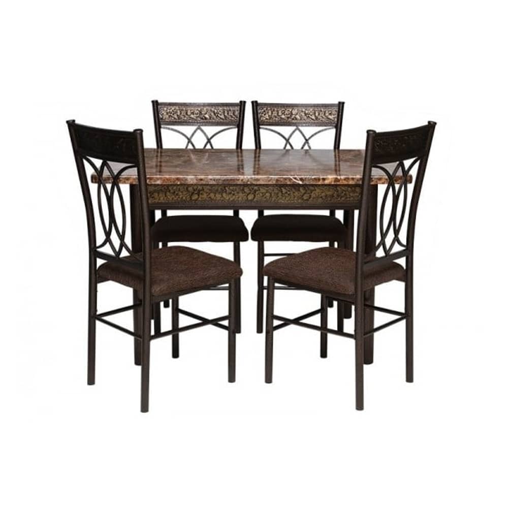 Pan Emirates Spenio Dining Set (1+4) Brown