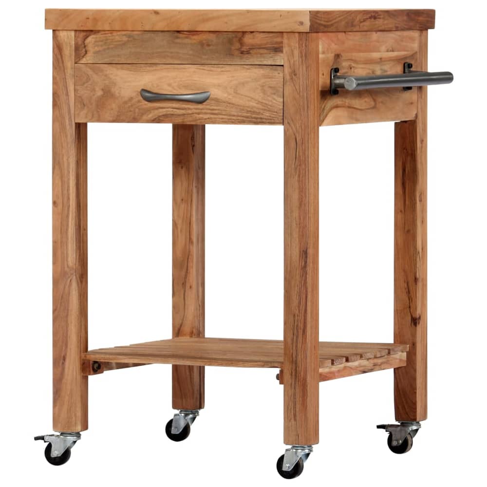 vidaXL Kitchen Trolley 58x58x89 cm Solid Acacia Wood vidaXL Kitchen Trolley 58x58x89 cm Solid Acacia Wood