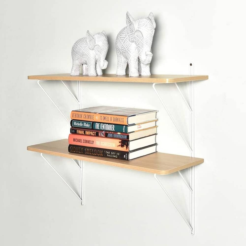 2 Tier Ladder Wall Shelf 60*20.5*55.5 cm 2 Tier Ladder Wall Shelf 60*20.5*55.5 cm