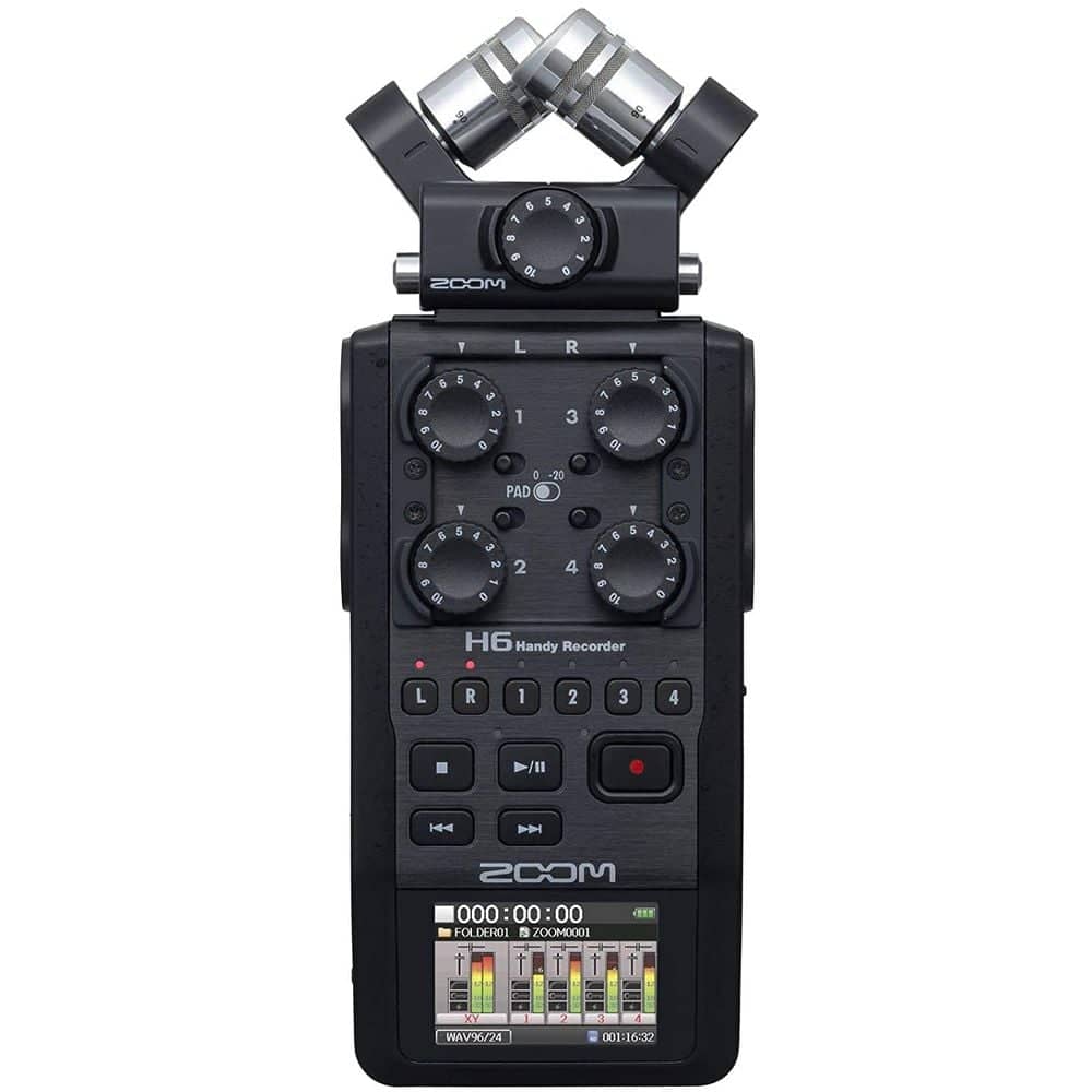 Zoom H6 H6BLK220GL Versatile & Portable Six Track Handy Recorder Black Zoom H6 H6BLK220GL Versatile & Portable Six Track Handy Recorder Black