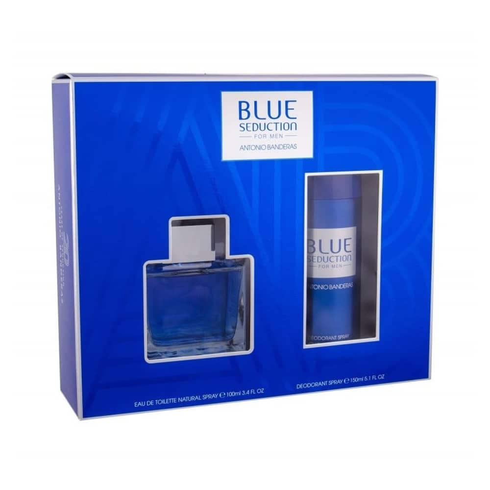 Antonio Banderas Blue Seduction 100ml+150ml Deo Gift Set Men Antonio Banderas Blue Seduction 100ml+150ml Deo Gift Set Men