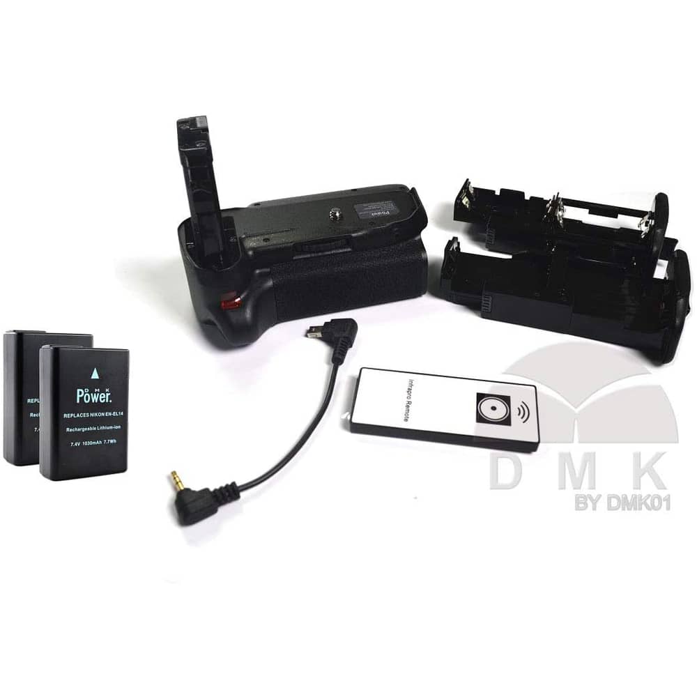 Dmk Power Battery Grip Made For Nikon D5500 D5600 Dslr Camera En-el 14 Battery Powered With Ir Remote Control Dmk Power Battery Grip Made For Nikon D5500 D5600 Dslr Camera En-el 14 Battery Powered With Ir Remote Control