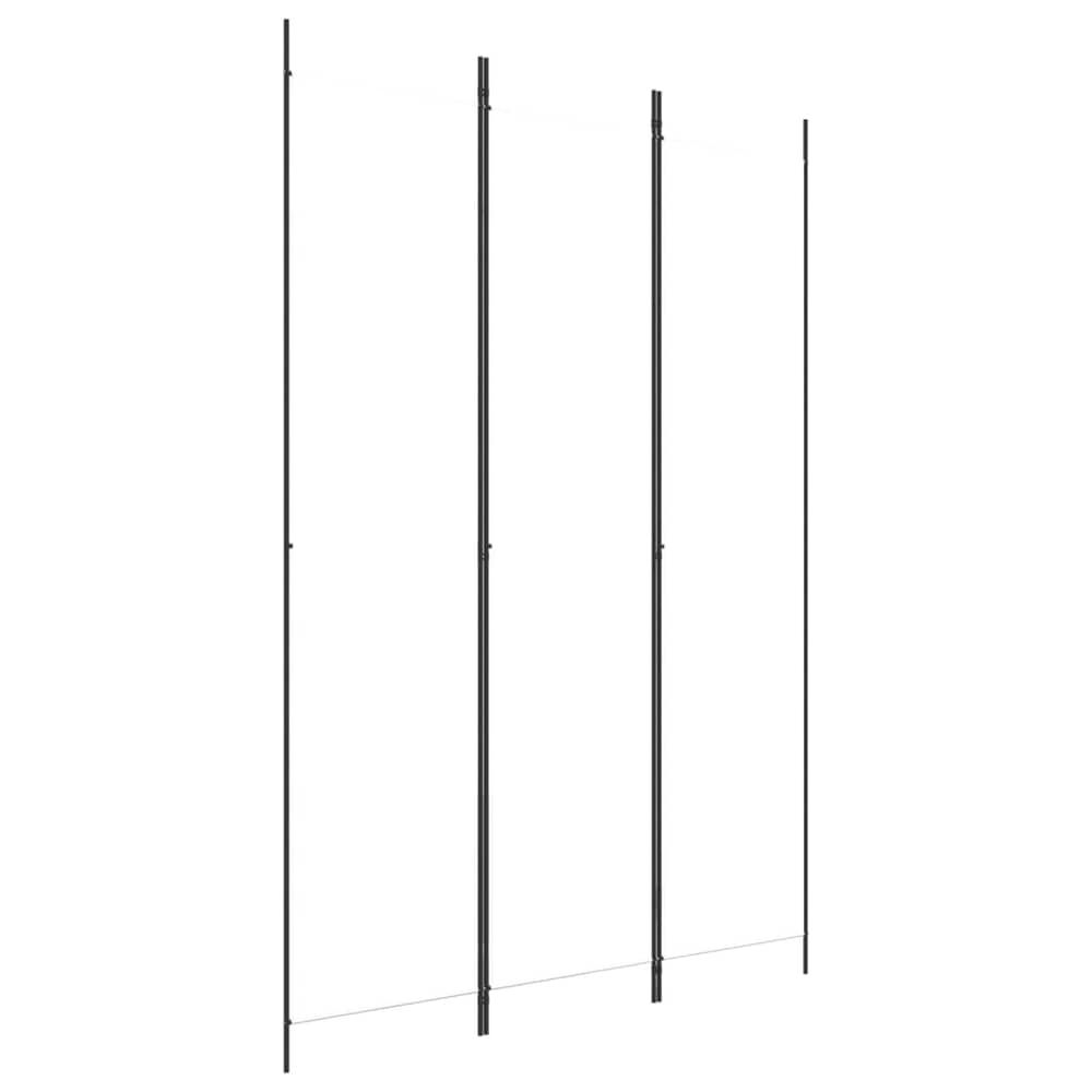 vidaXL 3-Panel Room Divider White 150x220 cm Fabric vidaXL 3-Panel Room Divider White 150x220 cm Fabric