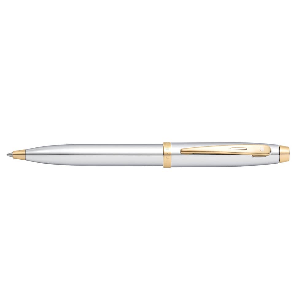 Sheaffer 100 Chrome With Gold Tone Ballpoint Pen Sheaffer 100 Chrome With Gold Tone Ballpoint Pen