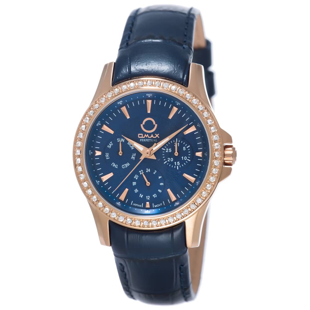 Omax PL08R44I Women's Multifunction Leather Watch Omax PL08R44I Women's Multifunction Leather Watch