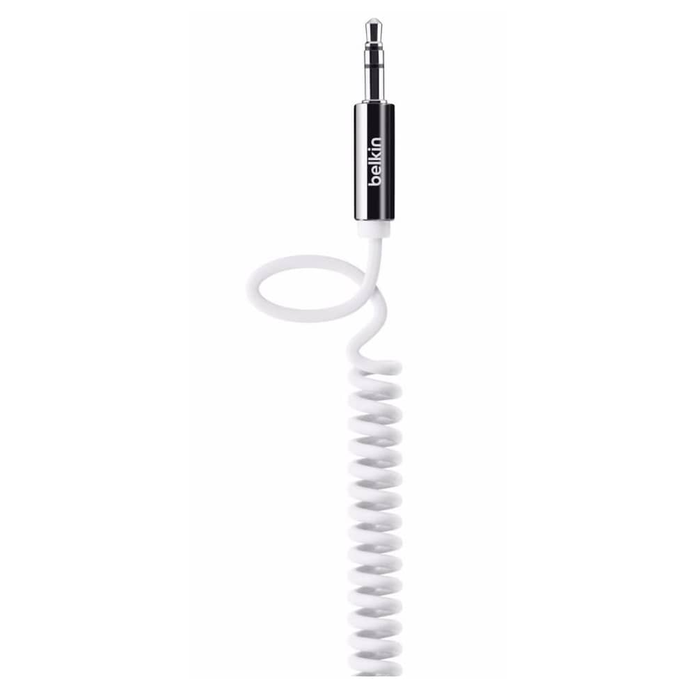 Belkin Coiled Aux Cable 1.8m White AV10126CW06