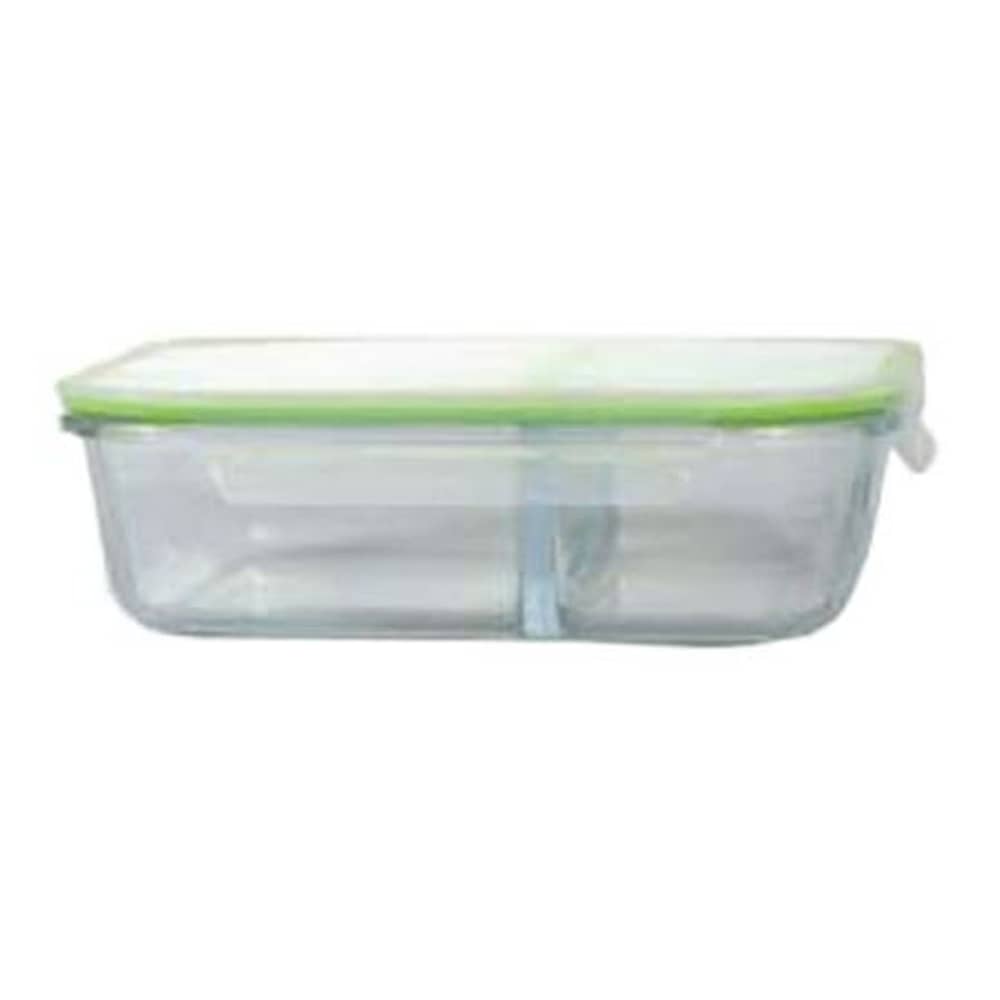 RoyalFord 2-Compartment Glass Meal Prep Container 1500ml