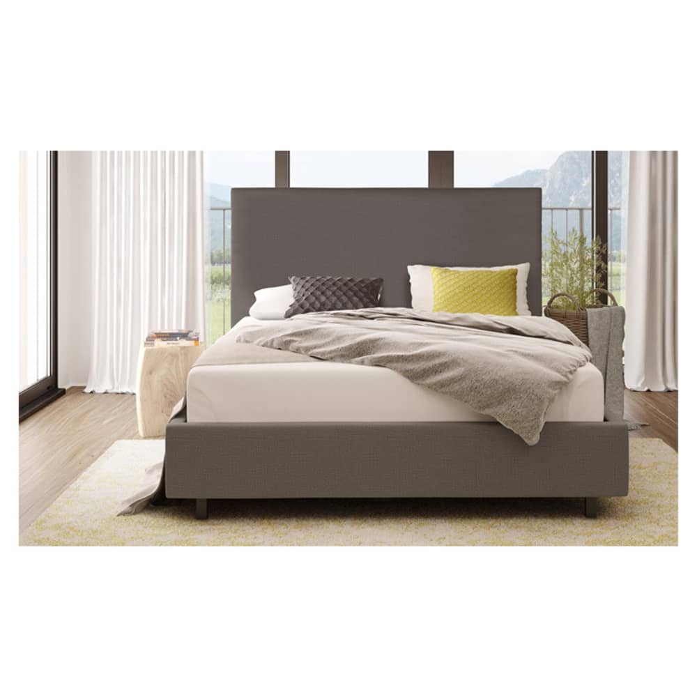 Wilmut Full Size Upholstered Bed Queen with Mattress Grey