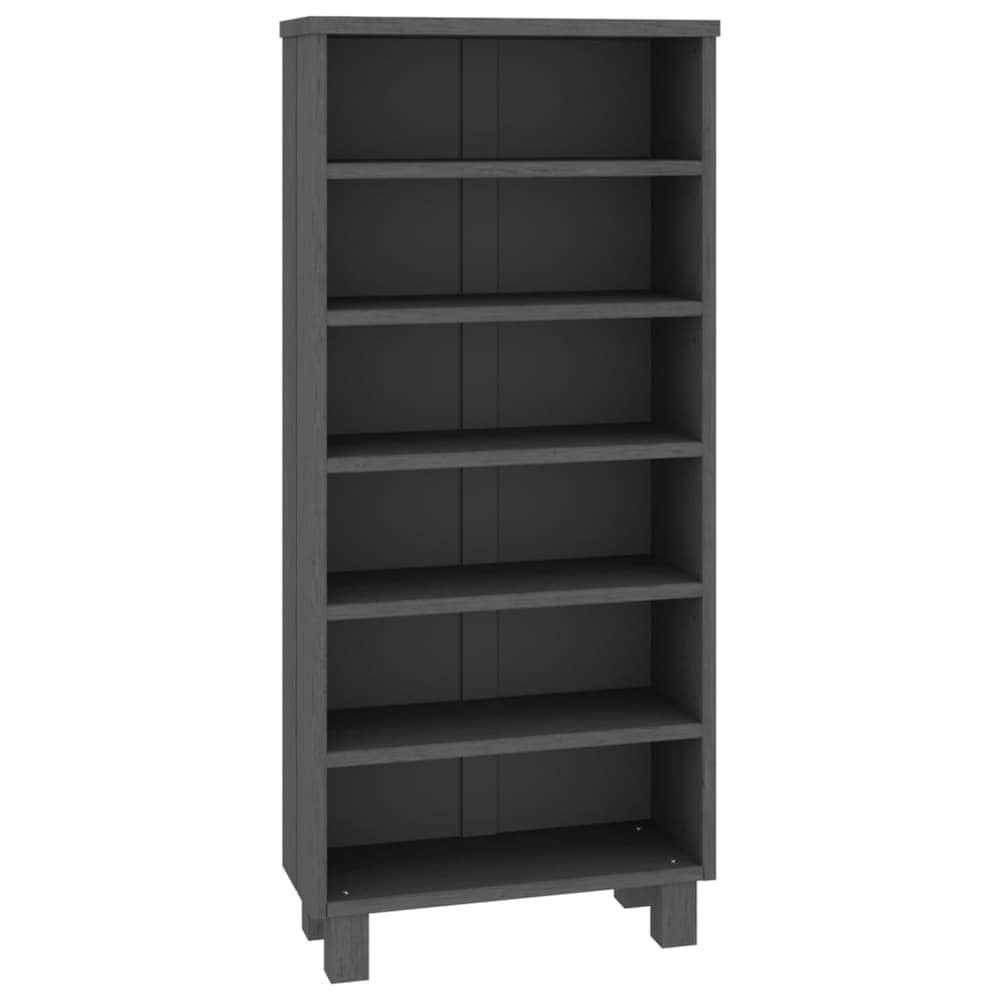 vidaXL CD Cabinet HAMAR Dark Grey 45x18x100 cm Solid Wood Pine vidaXL CD Cabinet HAMAR Dark Grey 45x18x100 cm Solid Wood Pine