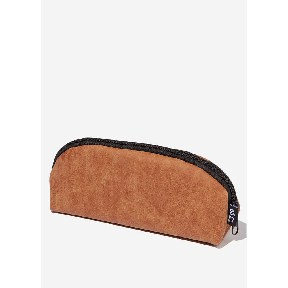TYPO Curved Pencil Case Tan - 143950-02 TYPO Curved Pencil Case Tan - 143950-02