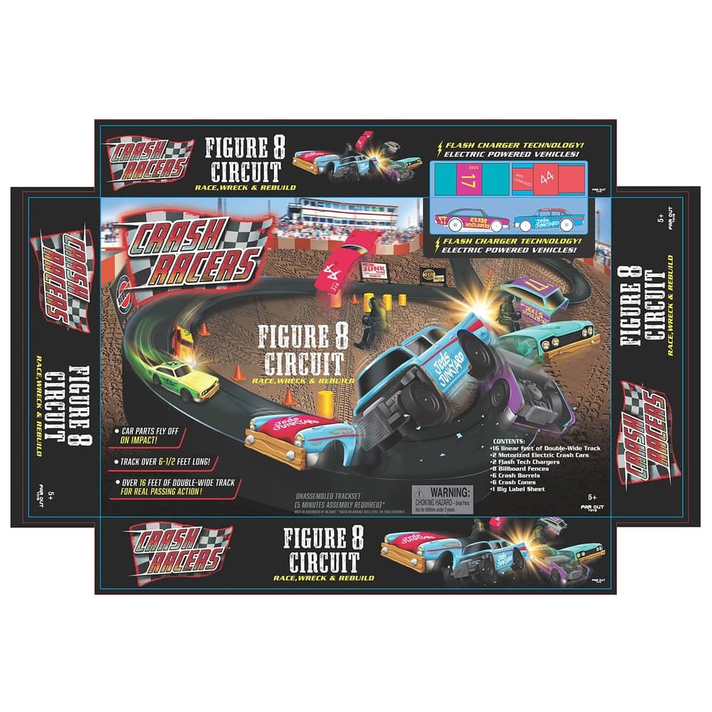 Far Out 62000 Crash Racers 8 Circuit Track Set Far Out 62000 Crash Racers 8 Circuit Track Set