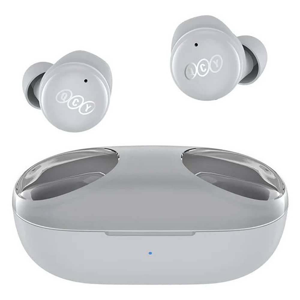 QCY T17s Hi-Fi Stereo Touch Control Low Latency True Wireless Earbuds Light Grey