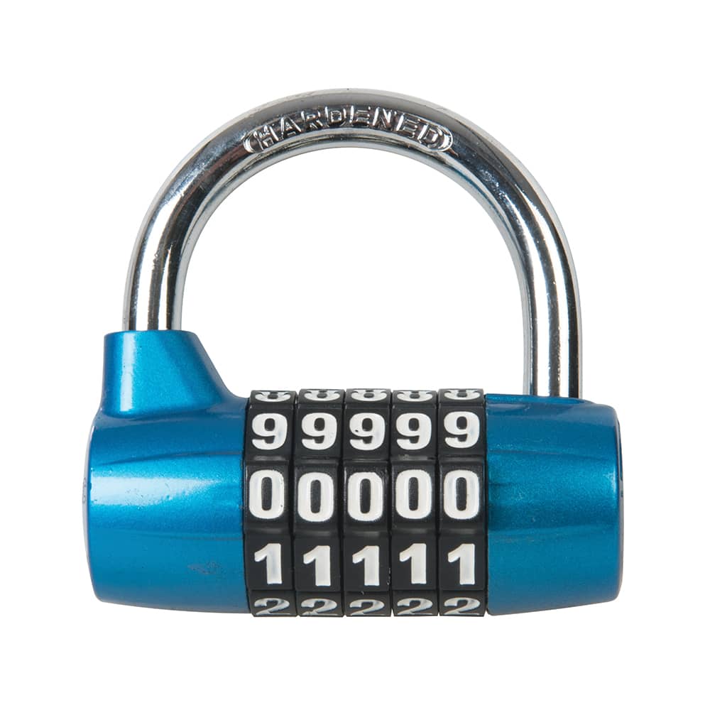 Silverline Zinc Alloy 5-Digit Combination Padlock