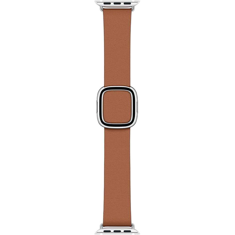 Apple Modern Buckle Medium Saddle Brown