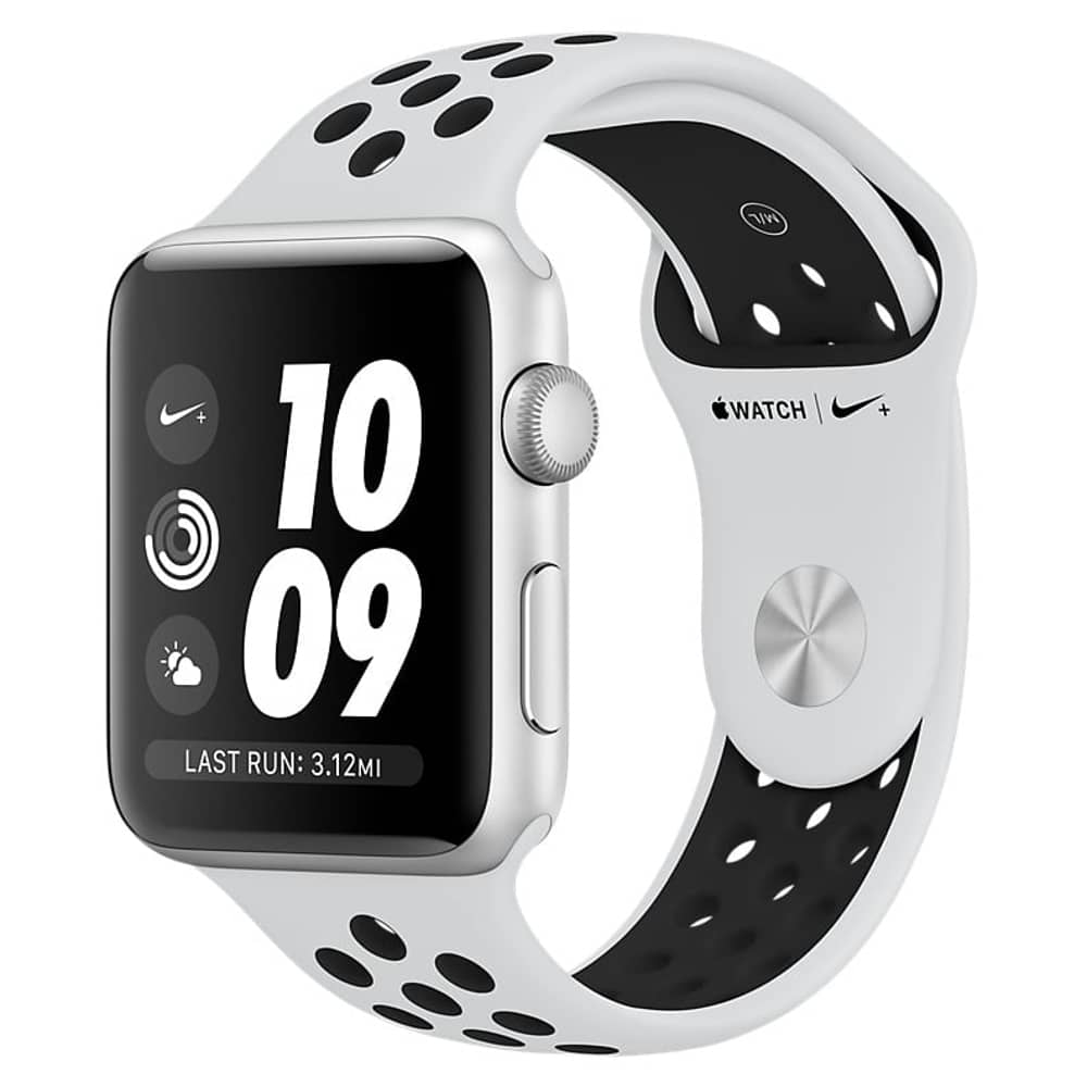 Apple Watch Nike+ Series 3 GPS - 42mm Silver Aluminium Case with Pure Platinum/Black Nike Sport Band
