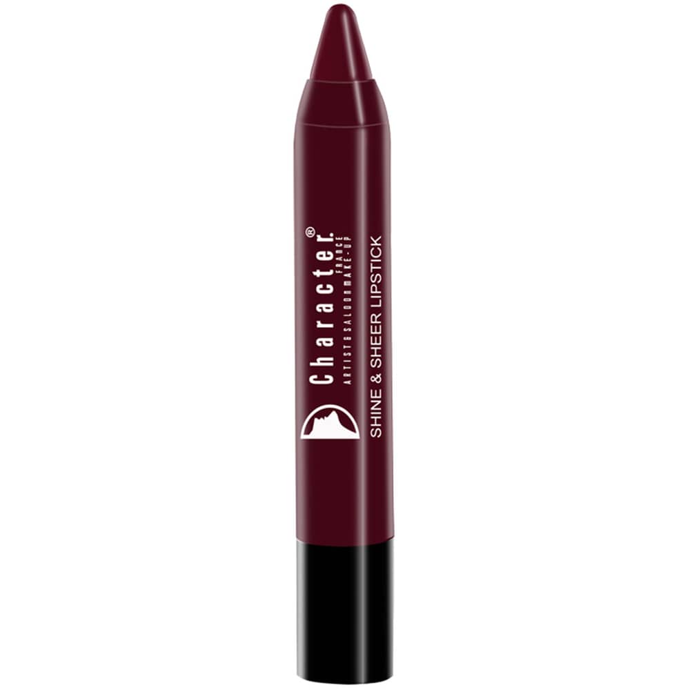 Character Shine & Sheer Lipstick Black SSL015