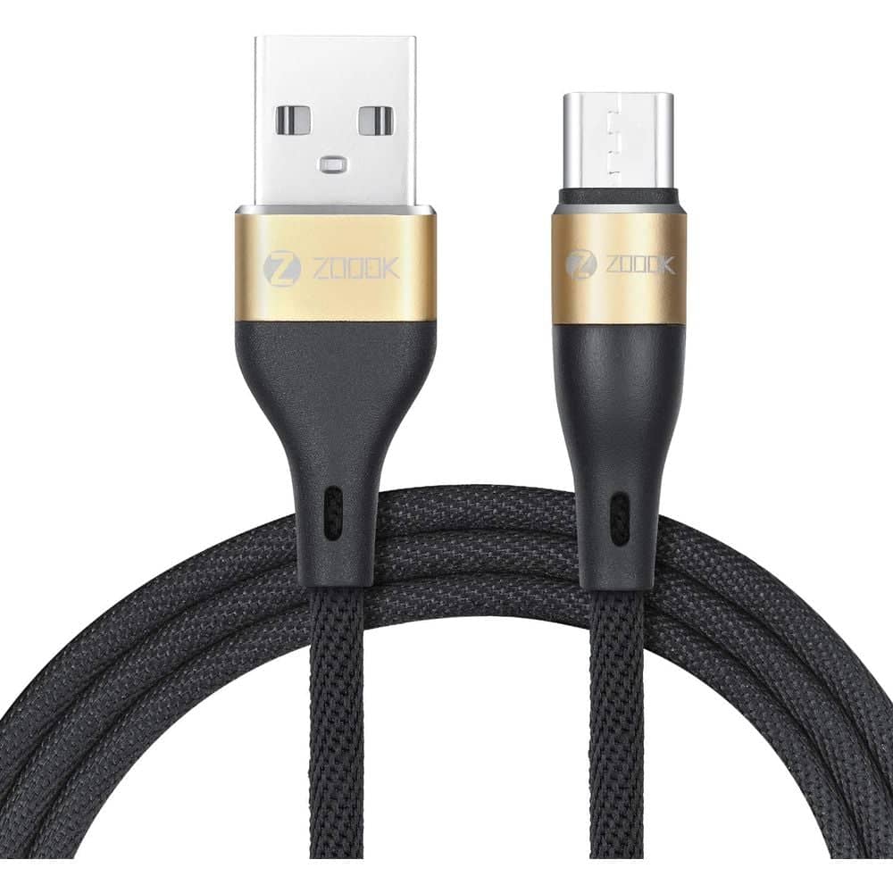 Zoook ARMOR SHIELD M100 USB Type-A To Micro USB Cable 1m Black