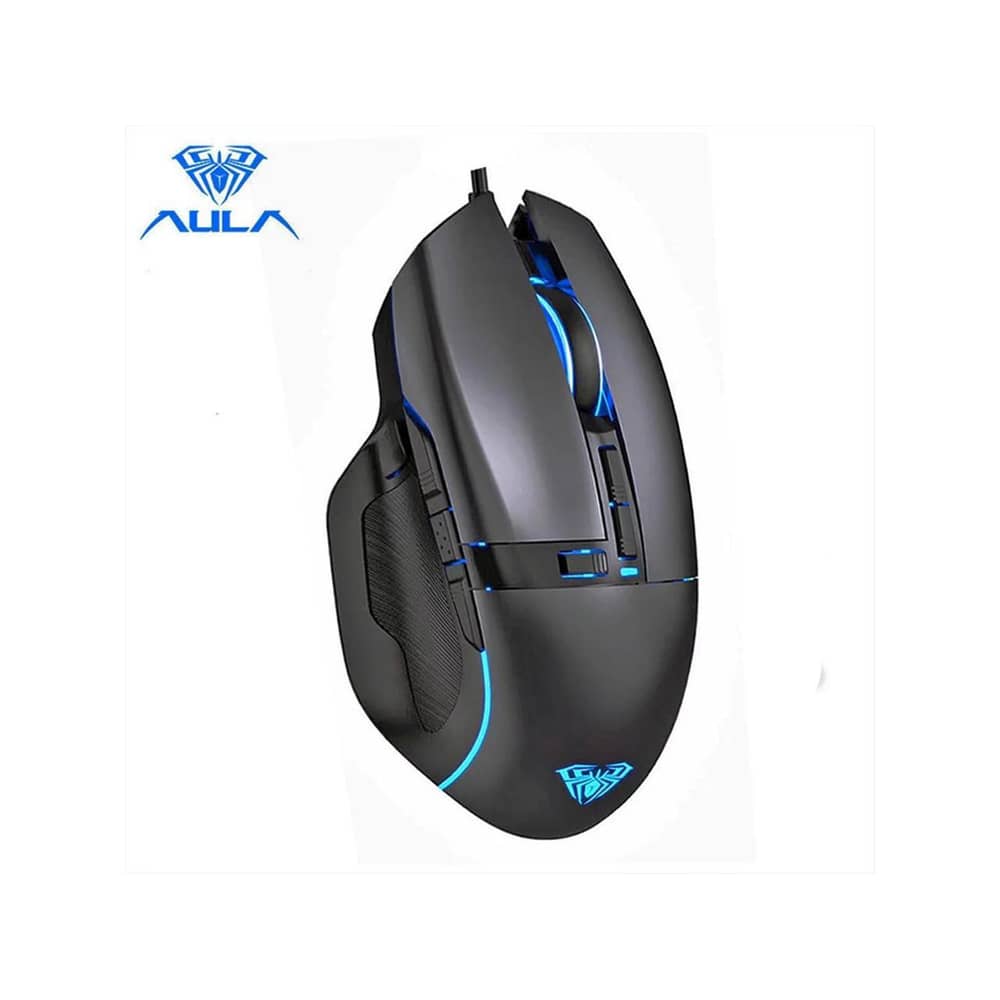 Aula F808 Black+rainbow Backlight Wind Gaming Mouse