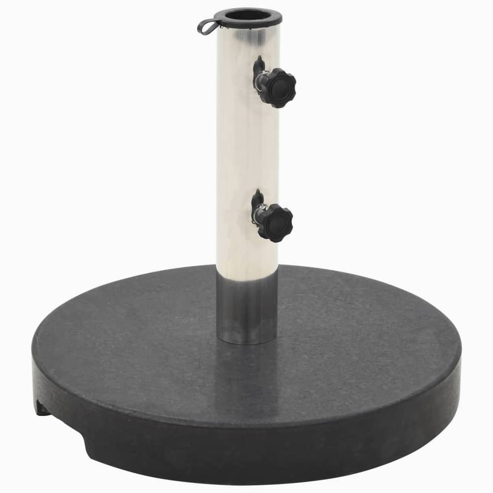 Vidaxl Parasol Base Granite 20 Kg Round Black Vidaxl Parasol Base Granite 20 Kg Round Black