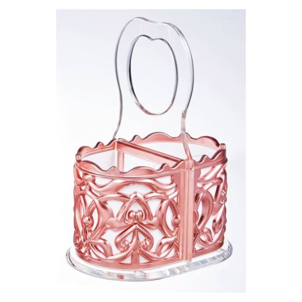 Acrylic Storage Standing Box with Handle Rose Gold