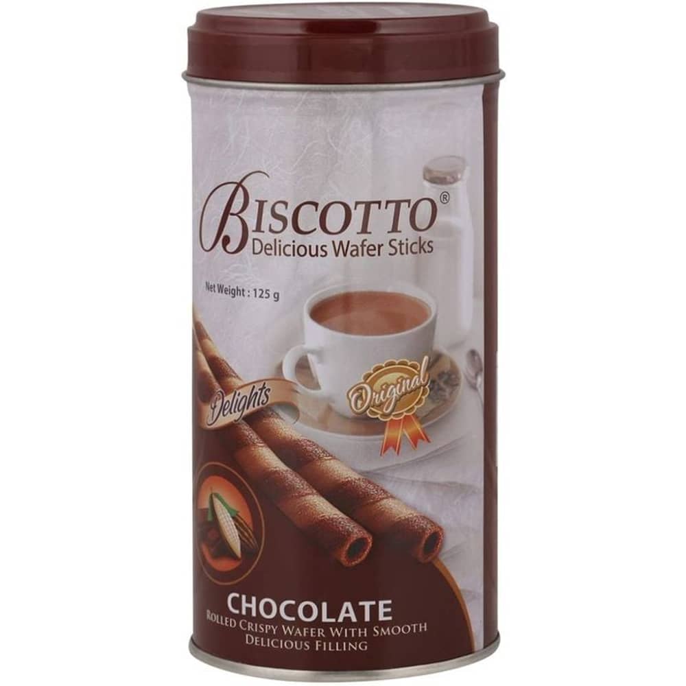 Biscotto Delicious Chocolate Wafer Sticks 125g