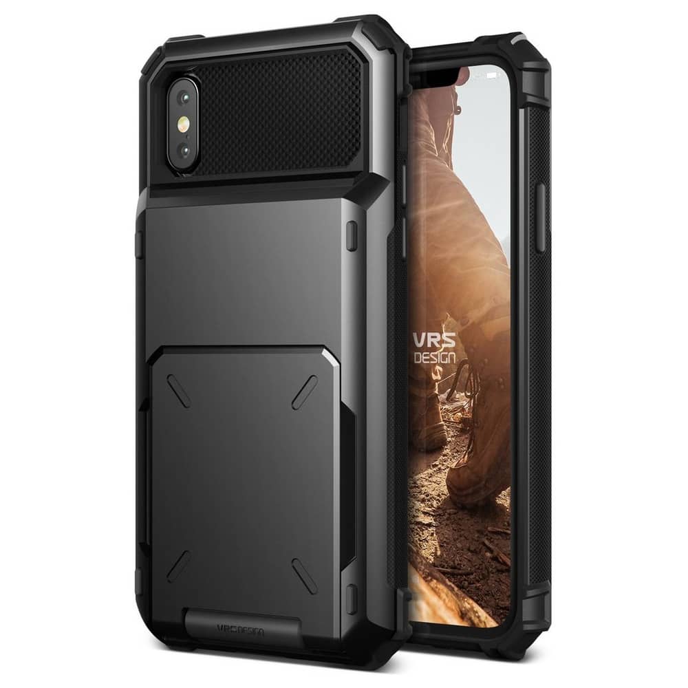 VRS Design Damda Folder Case Metal Black For iPhone X - VRSIP8DMFDS VRS Design Damda Folder Case Metal Black For iPhone X - VRSIP8DMFDS