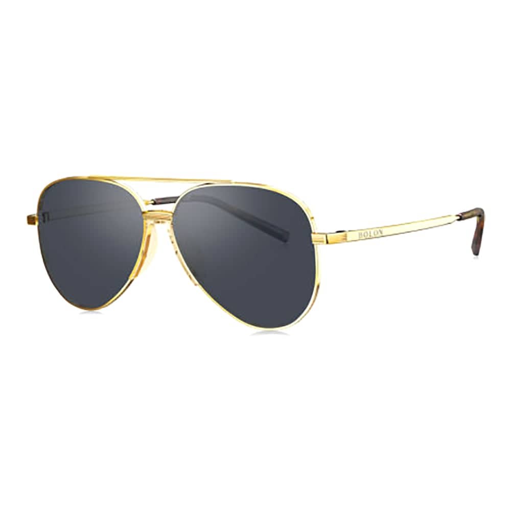 Bolon Aviator Gold Sunglasses Kids BK7003-A12-53 Bolon Aviator Gold Sunglasses Kids BK7003-A12-53